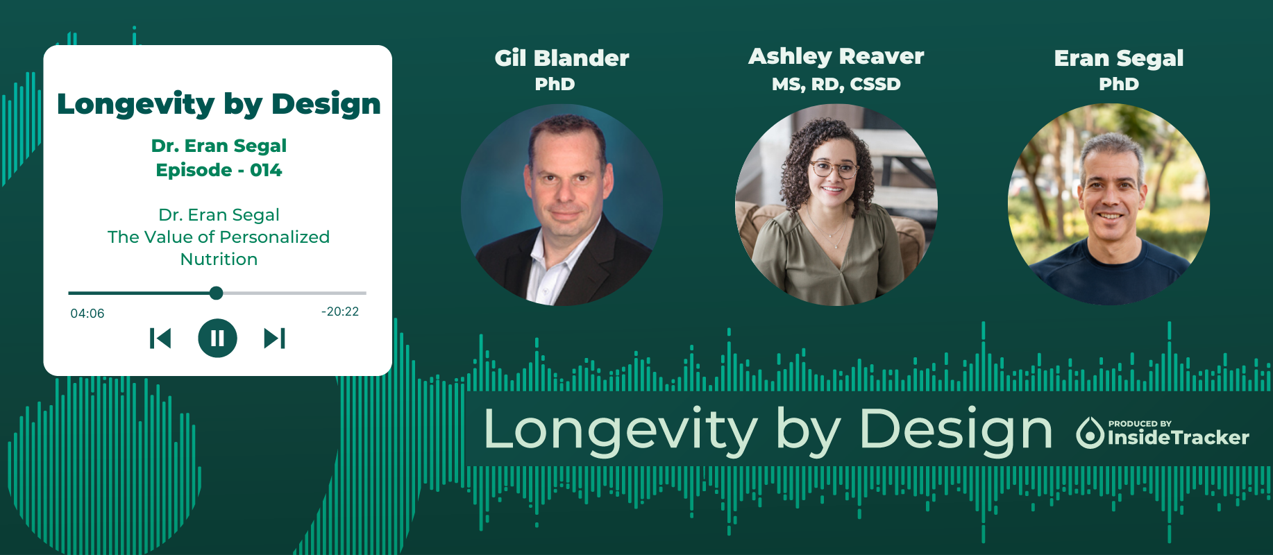 Longevity By Design Dr Eran Segal—the Value Of Personalized Nutrition